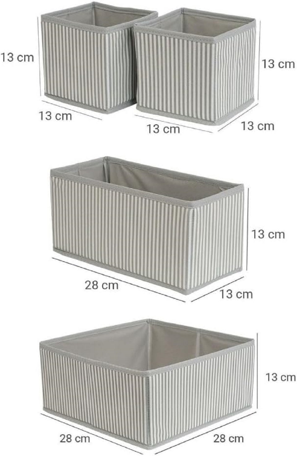 Prendi Home 4-teiliges faltbares Schubladen & Kleiderschrank Set