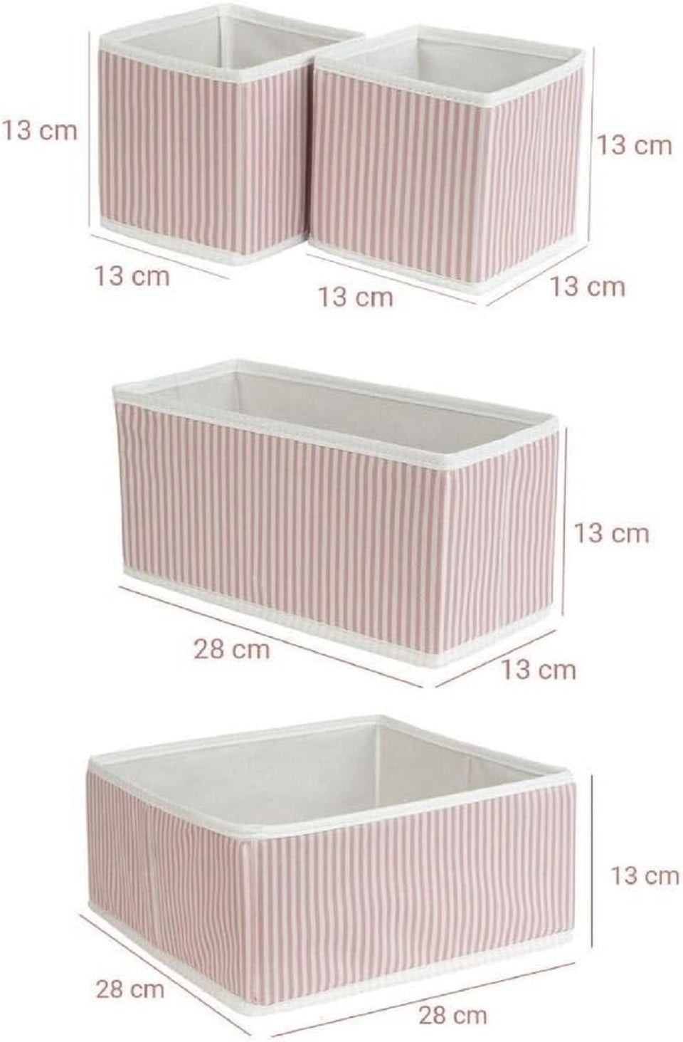 Prendi Home 4-teiliges faltbares Schubladen & Kleiderschrank Set