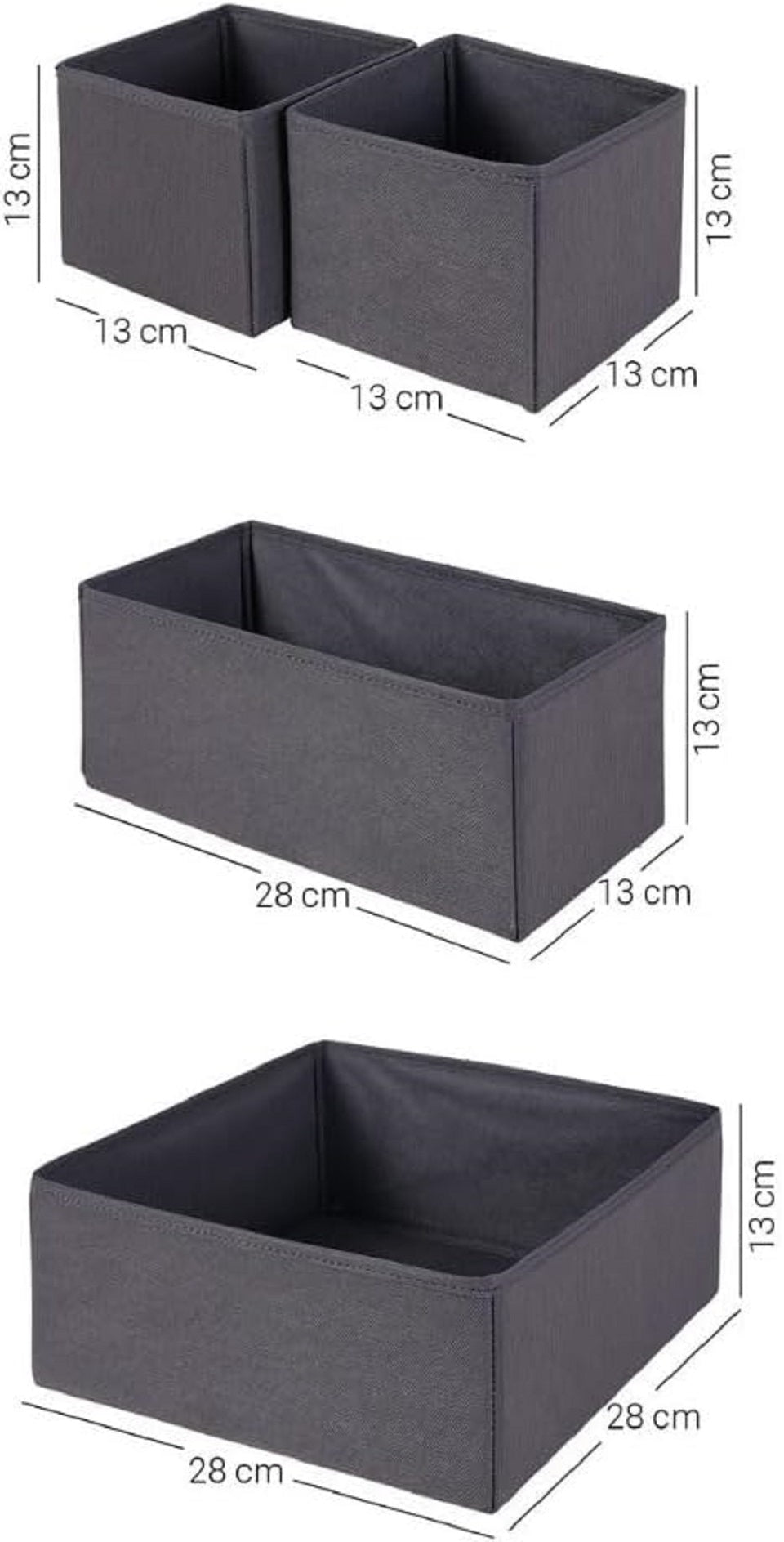 Prendi Home 4-teiliges faltbares Schubladen & Kleiderschrank Set