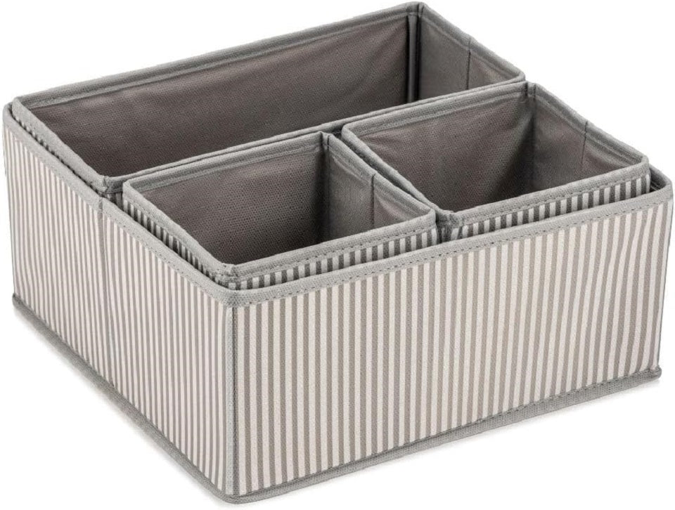 Prendi Home 4-teiliges faltbares Schubladen & Kleiderschrank Set