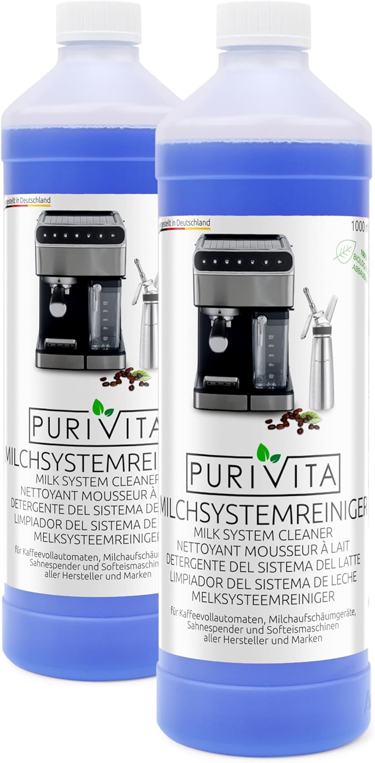 Purivita - Milchsystemreiniger Kaffeevollautomat - 1000ml Konzentrat 	12,50 €  / 1 Liter