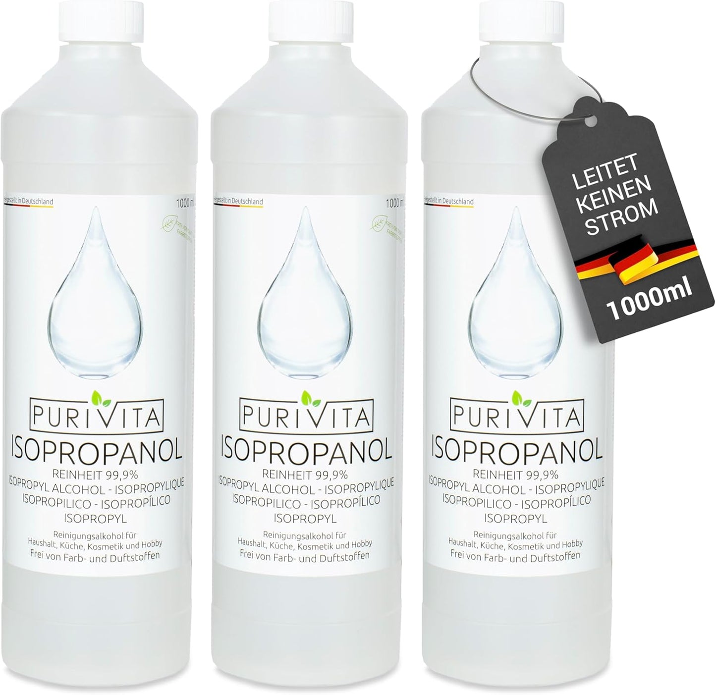 Purivita – Isopropanol in der praktischen 1000 ml Flasche