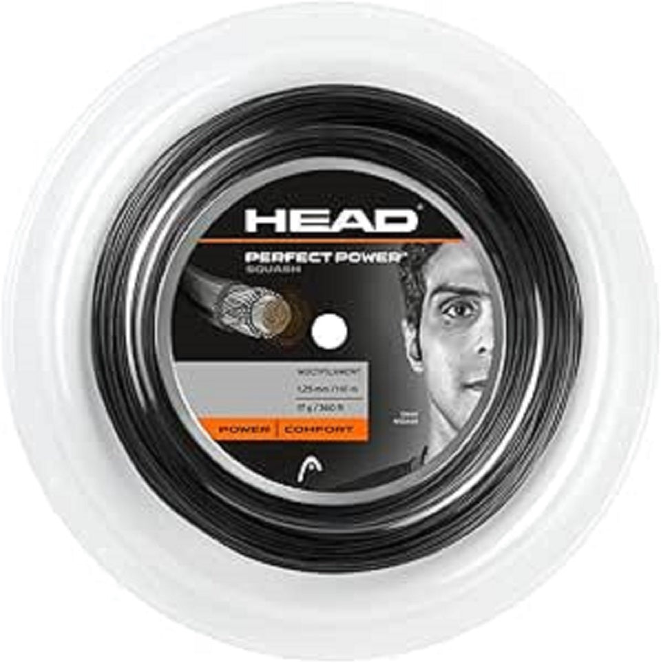Squashsaite HEAD Perfect Power 1.20mm, 110m, schwarz