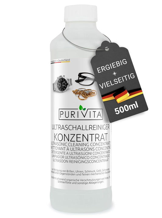 Purivita Ultraschallreiniger, Konzentrat, 500 ml