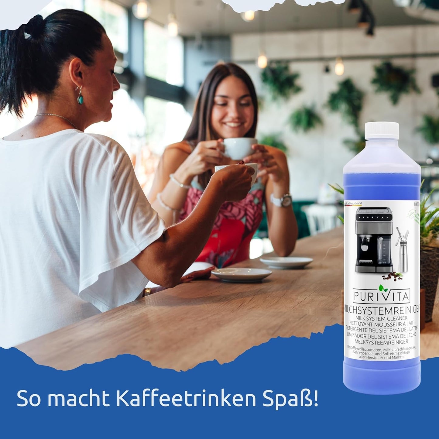 Purivita - Milchsystemreiniger Kaffeevollautomat - 1000ml Konzentrat 	12,50 €  / 1 Liter