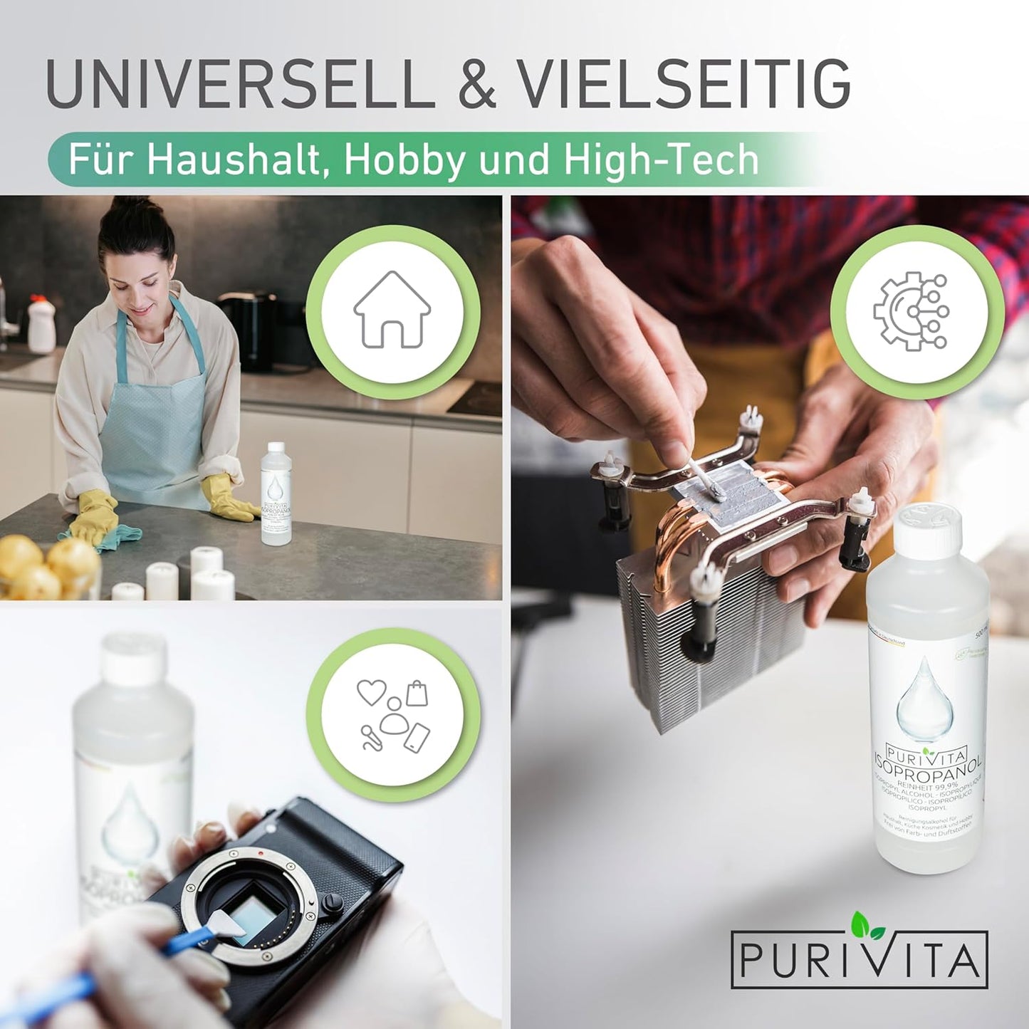 Purivita – Isopropanol in der praktischen 1000 ml Flasche