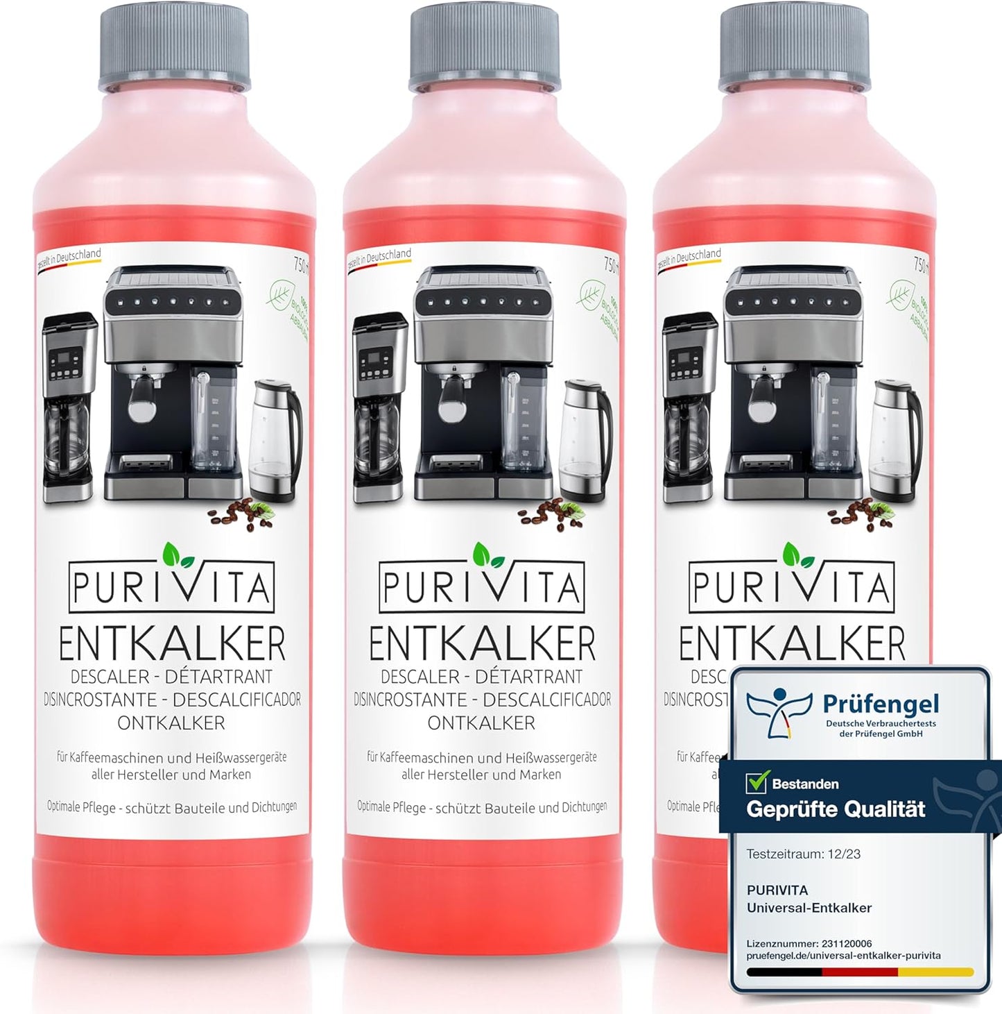 Purivita Universal Entkalker 750ml Flasche Flüssigentkalker