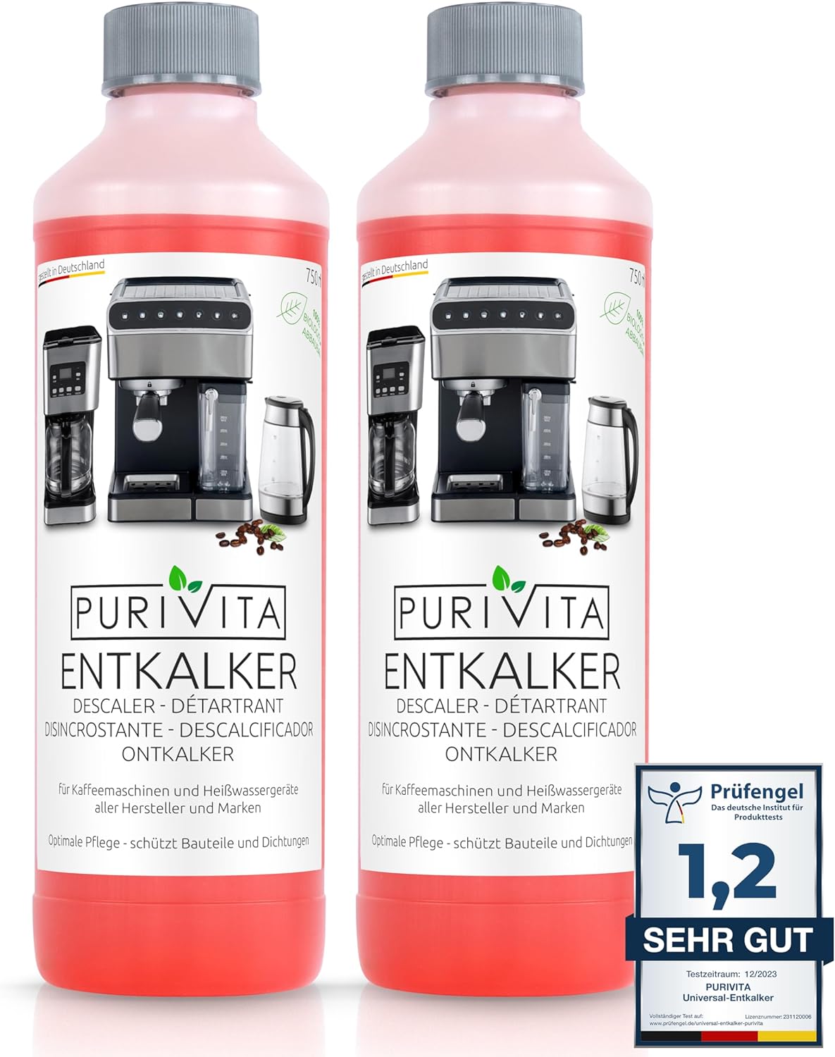 Purivita Universal Entkalker 750ml Flasche Flüssigentkalker