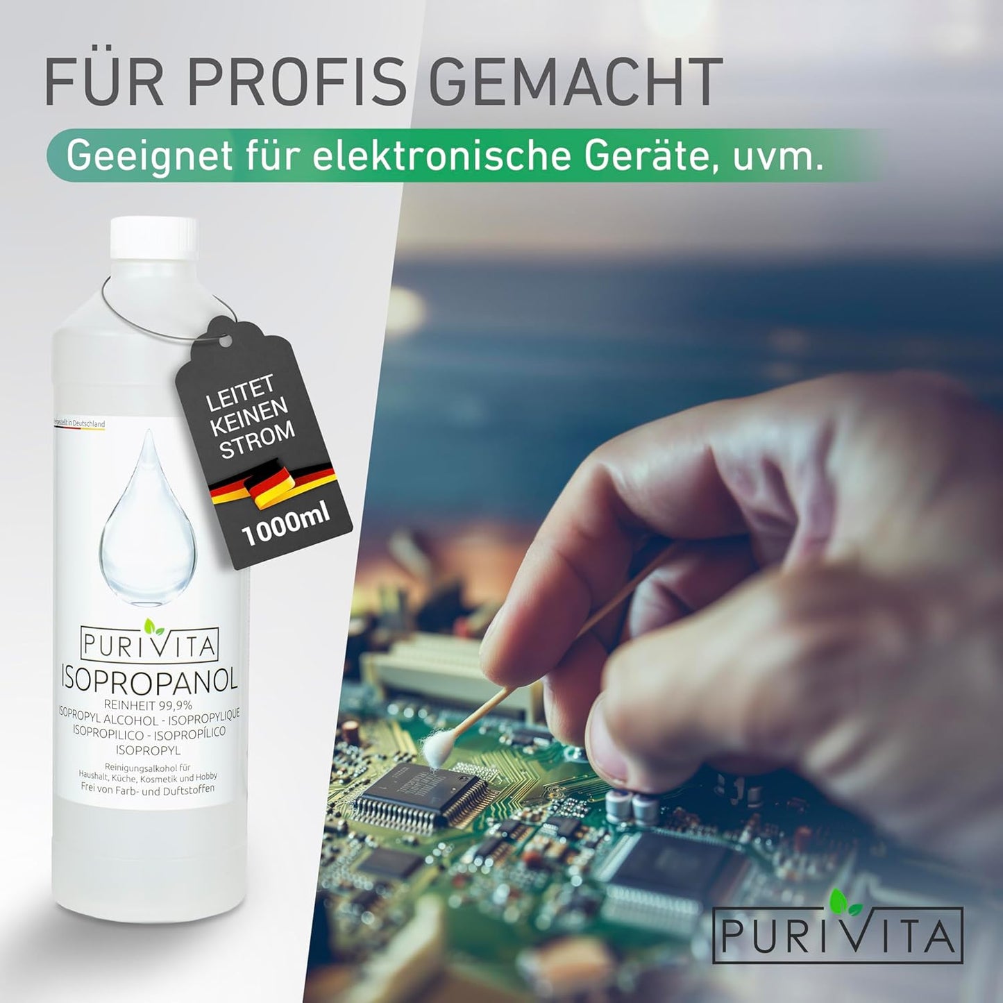 Purivita – Isopropanol in der praktischen 1000 ml Flasche
