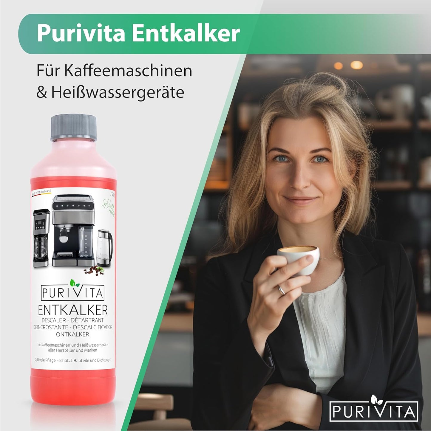 Purivita Universal Entkalker 750ml Flasche Flüssigentkalker