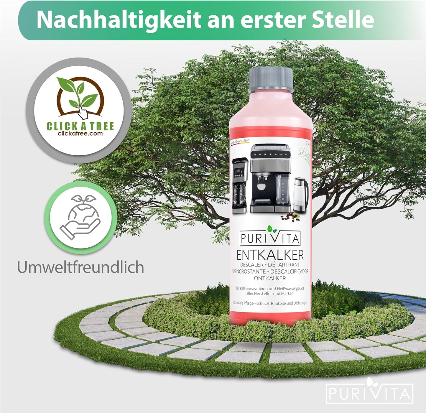 Purivita Universal Entkalker 750ml Flasche Flüssigentkalker
