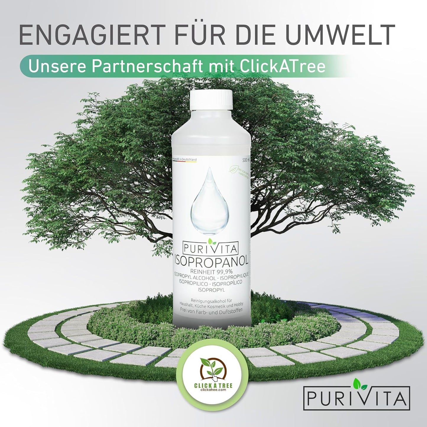 Purivita – Isopropanol in der praktischen 1000 ml Flasche