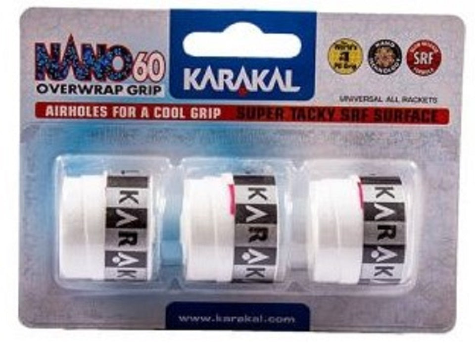 Karakal NANO60 3er pack 0,66mm in weiß