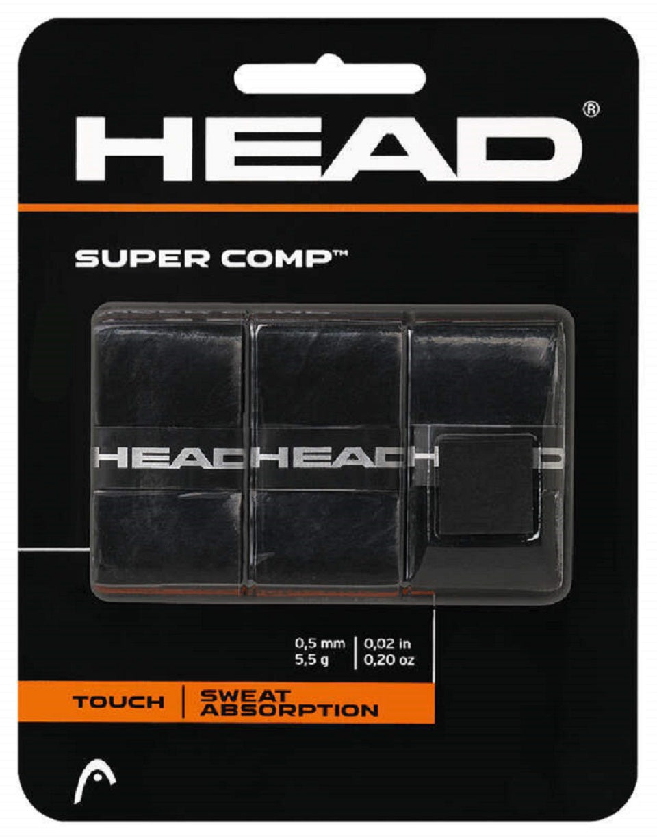 HEAD Super Comp Overgrip 3er Pack schwarz