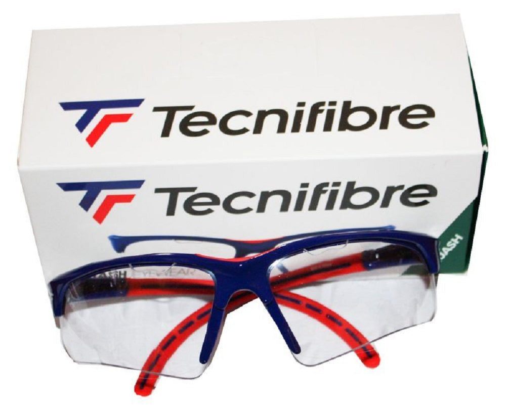 Squashbrille Tecnifibre blau/rot