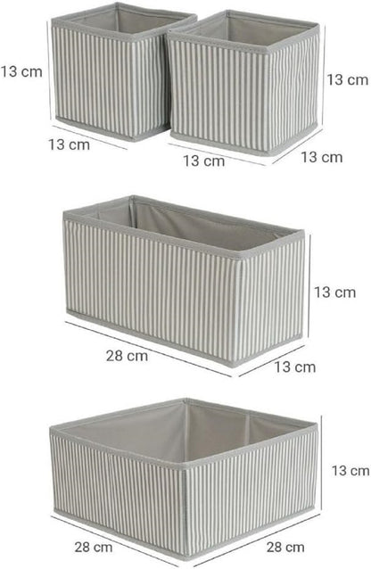 Prendi Home 4-teiliges faltbares Schubladen & Kleiderschrank Set