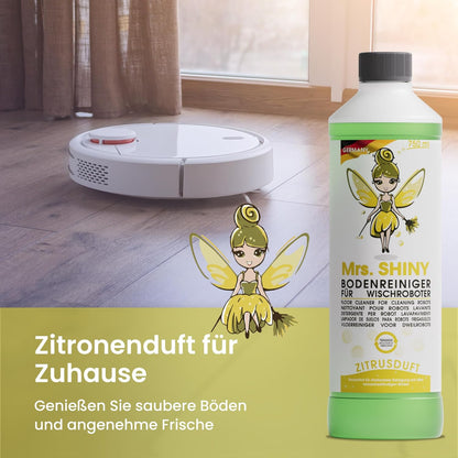 Mrs. Shiny-Bodenreiniger für Wischroboter 750ml Konzentrat Duft : Zitrus
