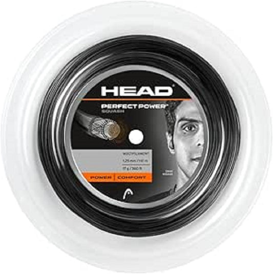 Squashsaite HEAD Perfect Power 1.20mm, 110m, schwarz