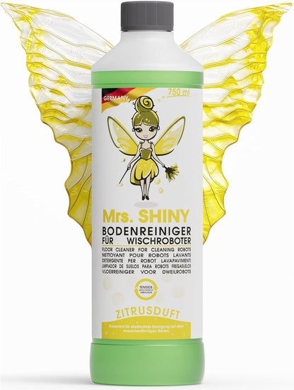 Mrs. Shiny-Bodenreiniger für Wischroboter 750ml Konzentrat Duft : Zitrus