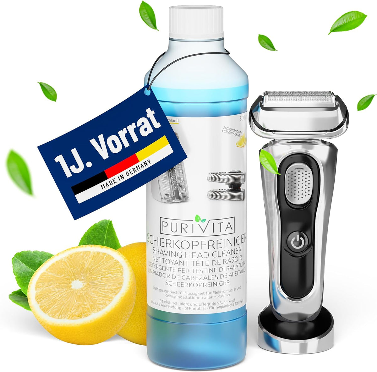 PURIVITA® Scherkopfreiniger Nachfüllflüssigkeit 500ml