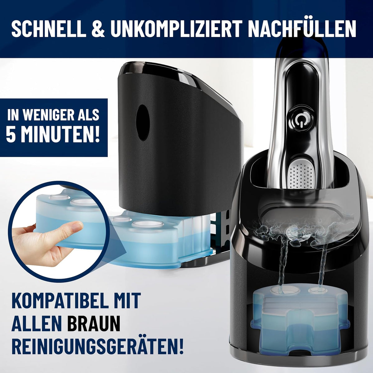 PURIVITA® Scherkopfreiniger Nachfüllflüssigkeit 500ml