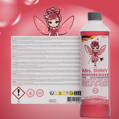Mrs. Shiny-Bodenreiniger für Wischroboter 750ml Konzentrat Duft : Magnolia