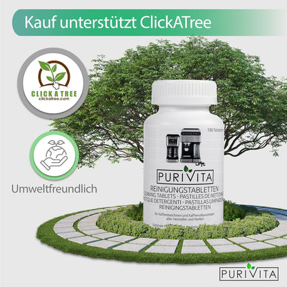 Purivita 2-Phasen REINIGUNGSTABLETTEN Kaffeevollautomaten 150 Tabs